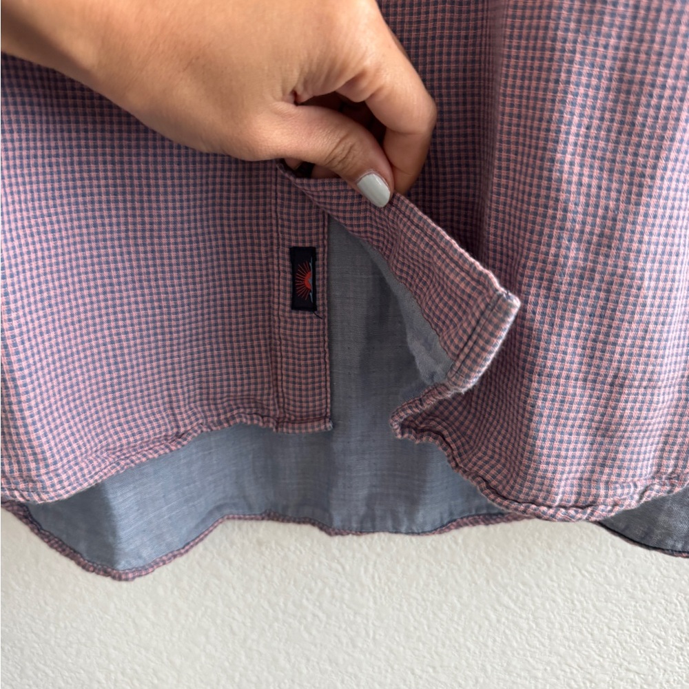 Faherty Gingham Plaid Button Down Shirt - image 4